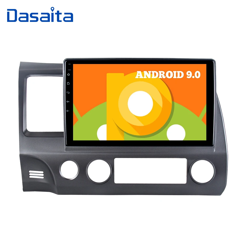 1din Android Автомобильный gps навигатор для Honda Civic 2009 2010 2011 с 9 0 радио плеер 10 2 &quotHD