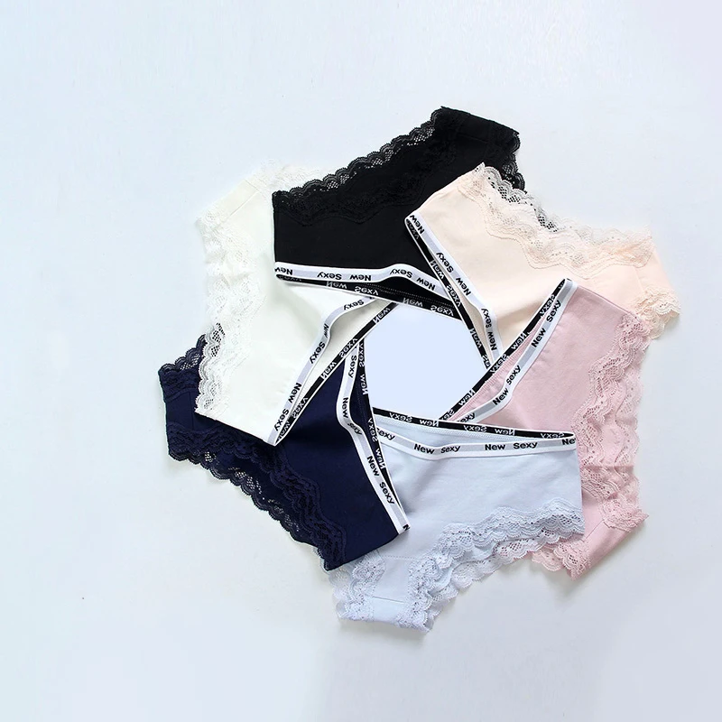 Women's Cotton Panties Sexy Seamless Women Underwear Breathable Panty Lace Briefs Girls Soft Silk Bikini DULASI 3pcs |