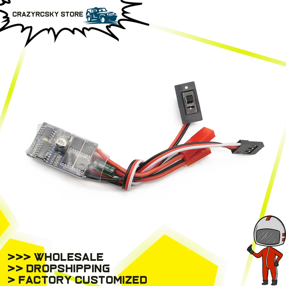 RCAWD 30A матовый ESC с обратной резьбой для WPL Henglong C14 C24 B14 B24 B16 B36 4x4 6x6 военный грузовик