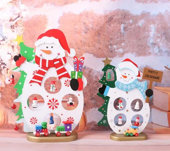 Деревянные рождественские украшения navidad decoraciones Рождественский подарок 2017 envio