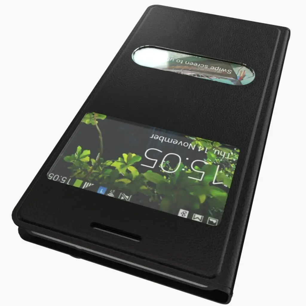 Кожаный флип чехол с двойными окнами для Samsung Galaxy Core i8262 i8260 8260 2 шт. может получить