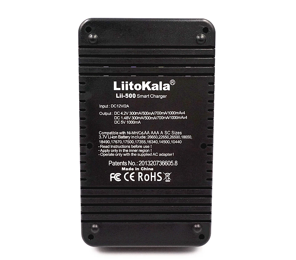 Зарядное устройство LiitoKala ЖК-дисплей 3 7 В/1 2 В AA/AAA 18650/26650/16340/14500/10440/18500/с экраном lii500
