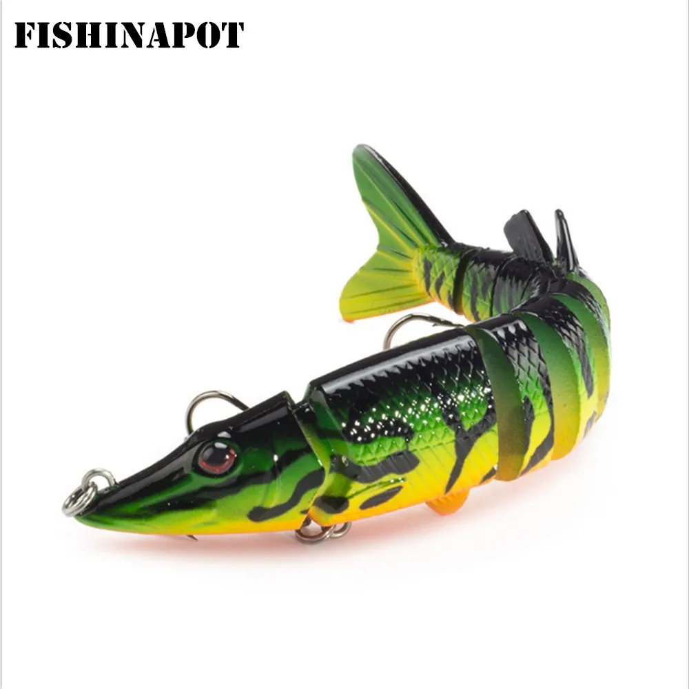 FISHINAPOT 1 шт. 12,5 см 20 г Мути segement Иска Искусственный бас Пайк жесткий заманить изгиб прикормы Crankbait жесткий приманку