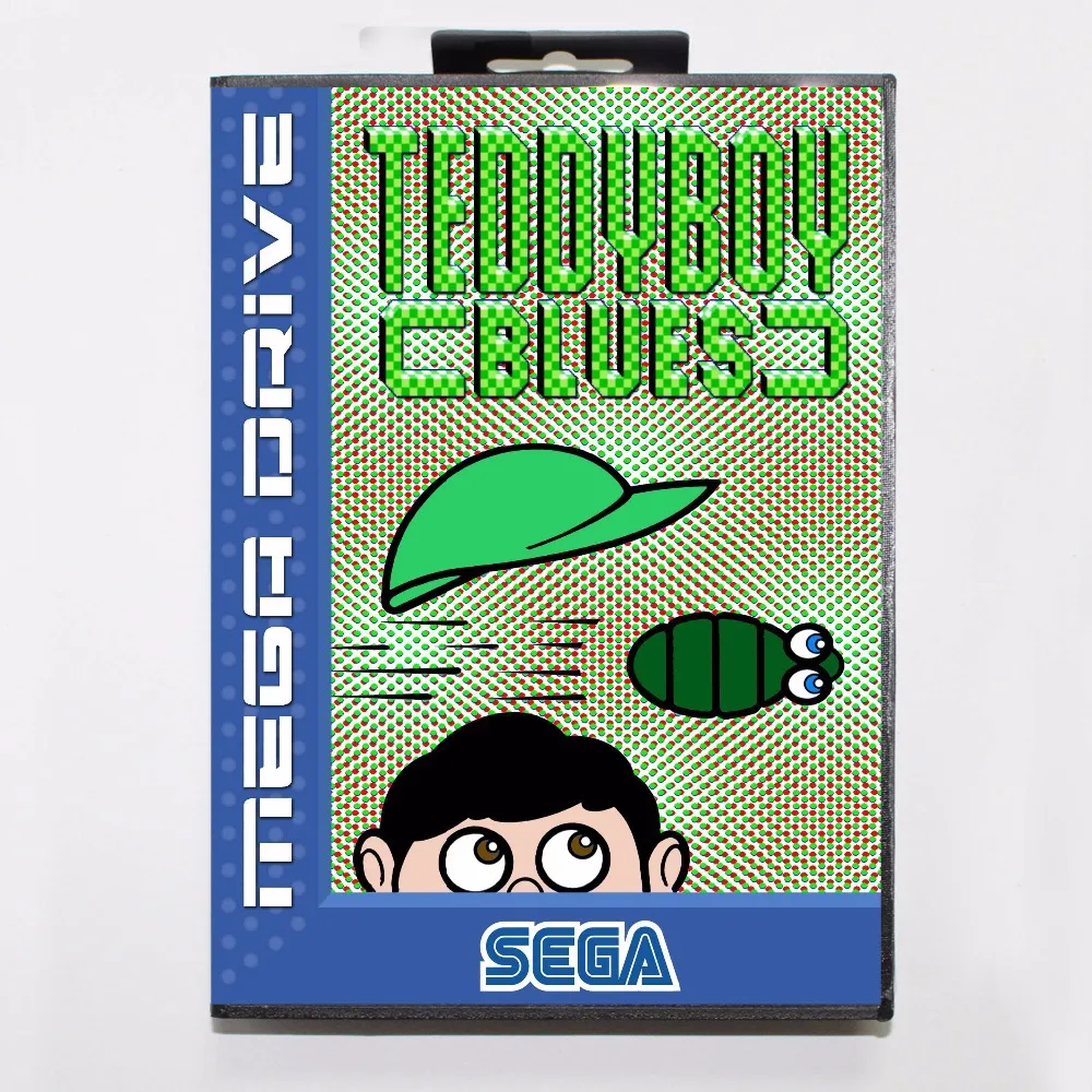 Тедди мальчик Blues 16 бит MD карточная игра с коробку для Sega игры Mega Drive Genesis |