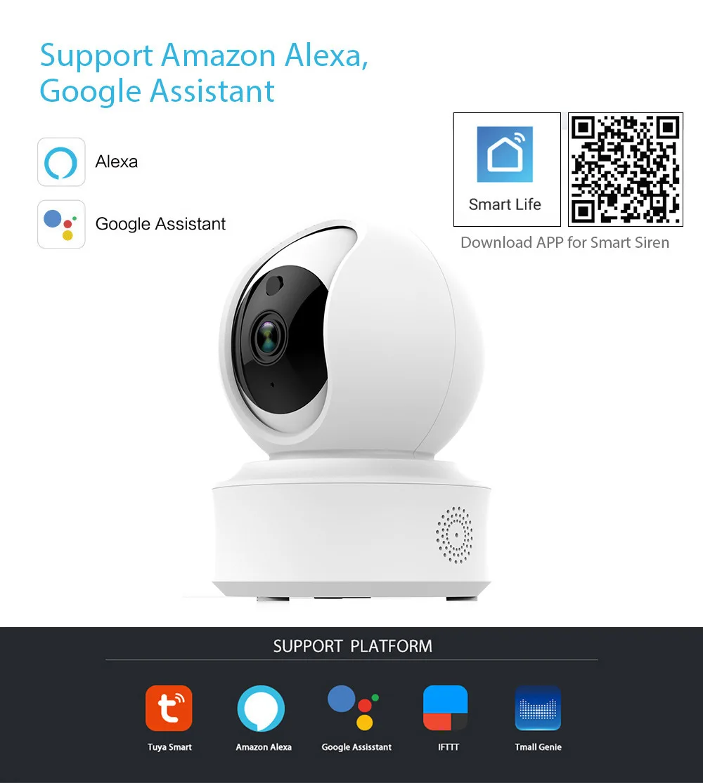 Tuya Камера беспроводная сеть Wi-Fi Камера граффити Смарт домашняя камера с Wi-Fi