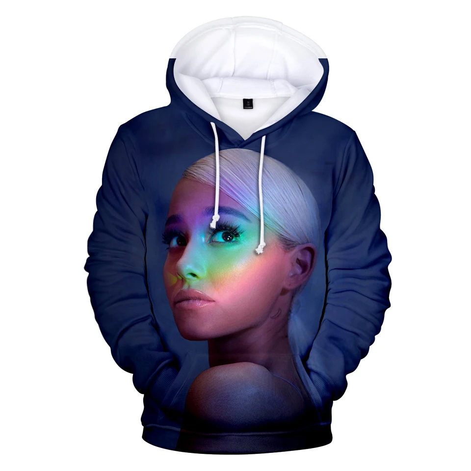 Толстовки мужские женские 3D толстовки Ariana Grande модные Harajuku Повседневная печать с