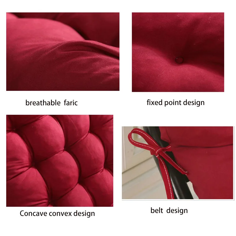 

Universal Recliner Rocking Rattan Chair mat cushion comfortable long Lounger Recliner chair nap sleeping Back Cushion Pad solid