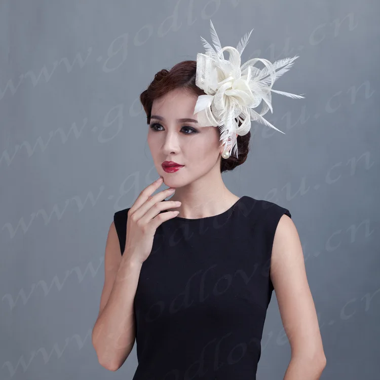 Женская льняная шляпа sinamay ручная работа высокое качество Повседневные Головные