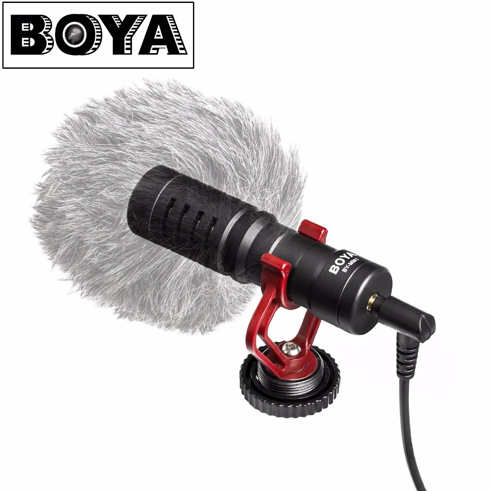 

Универсальный микрофон BOYA BY-MM1 Cardiod для iPhone 7, 6, 6s, Xiaomi, смартфонов, Mac, планшетов, Canon, DSLR, камер, видеокамер