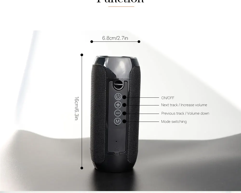 Bluetooth компьютерные колонки водонепроницаемый портативный открытый динамик FM радио Бумбокс AUX TF USB плеер звуковая коробка Caixa де сом