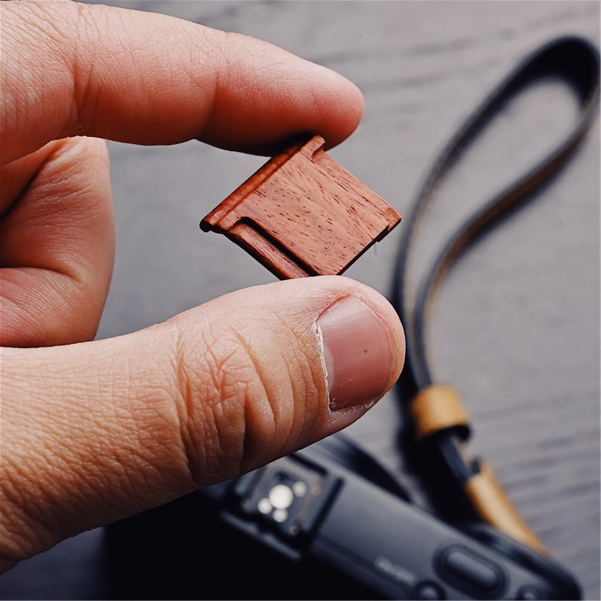 

Wooden Wood Hot Shoe Cover For Ricoh GR3 GRIII