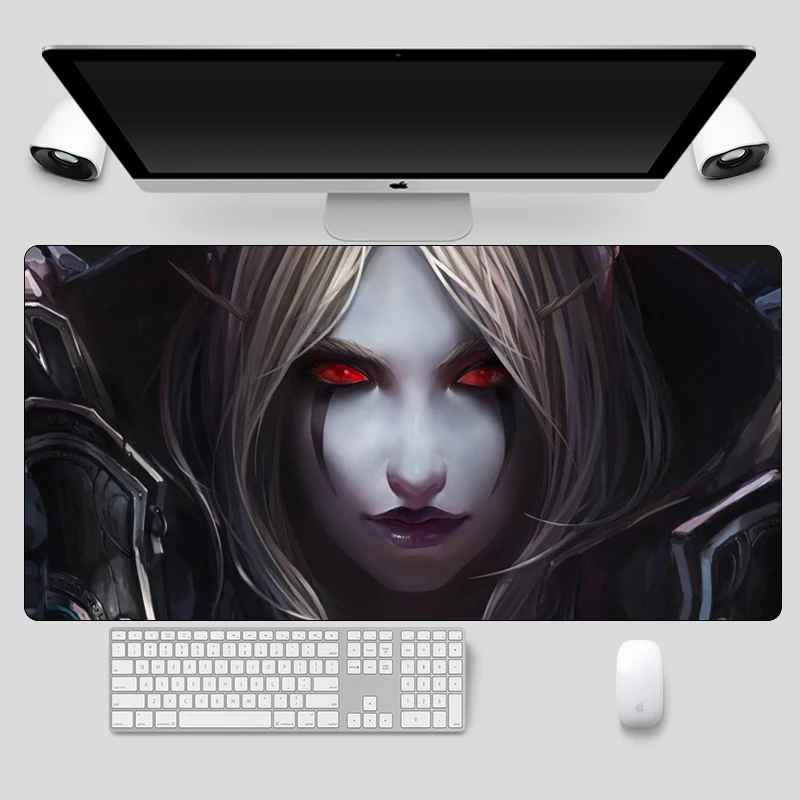 Большой игровой коврик для мыши World of Warcraft 60 х30 см геймерский с аниме сексуальный