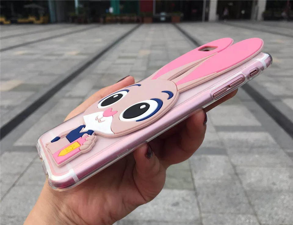3D чехол для телефона с милым кроликом для Xiaomi Redmi Note 2 3 4 Global Pro 4X S2 Y2 Go 4A 3S 3X Мягкий силиконовый чехол с мультипликационным принтом