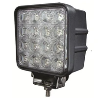 square 4 3 inch 48w led work light bar lamp for motorcycle tractor boat off road excavator crane fork lift