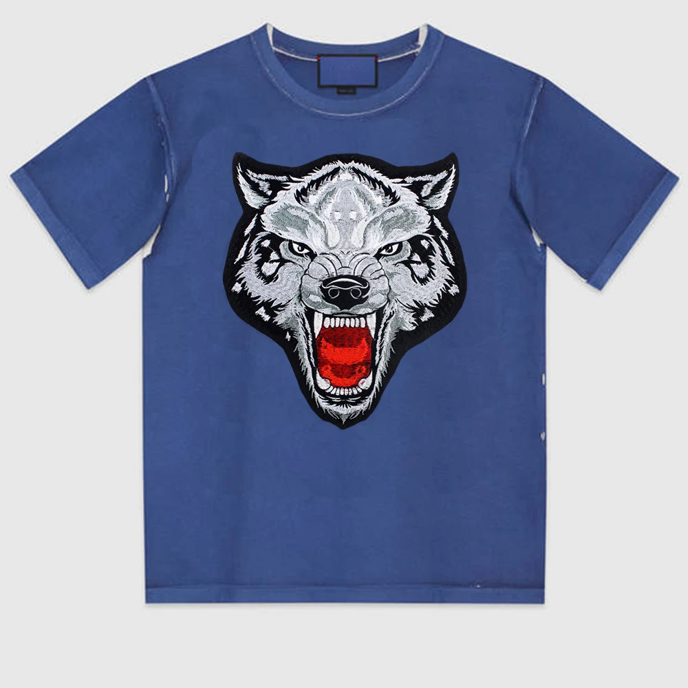 Вышивка пришивная новая большая голова волка Пришивные наклейки нашивки для