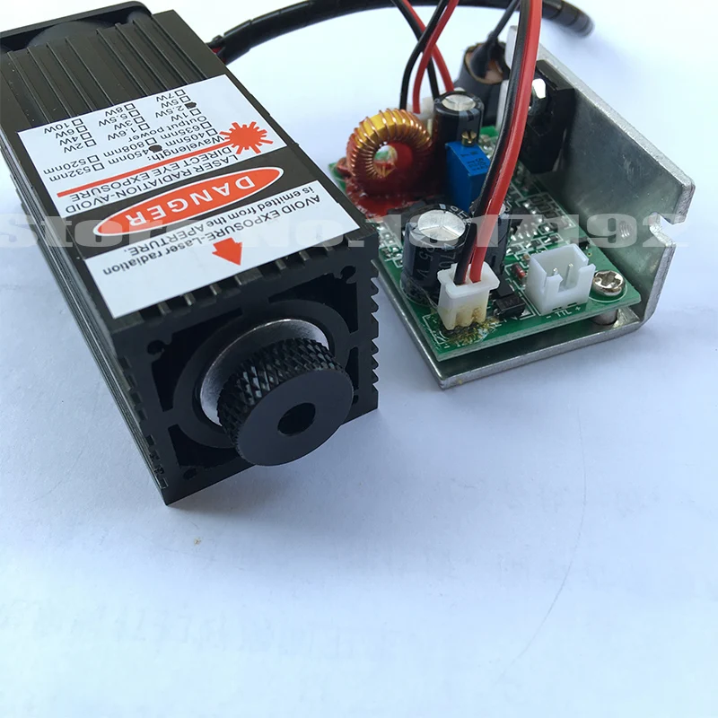 High Power Diode Laser 15000mW High-power Modules 445nm Blue Light Can adjust focus Used for DIY Engraving Machine | Инструменты