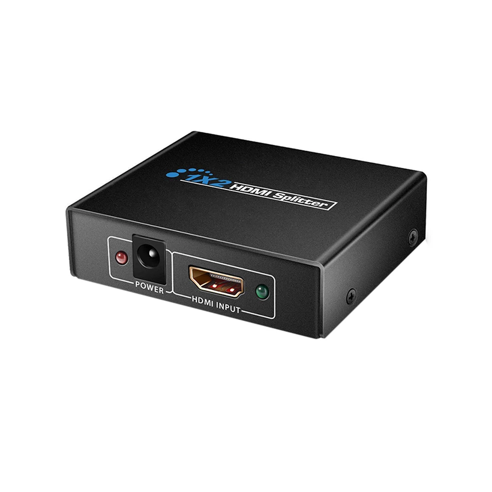 

4K HDMI-compatible Splitter 1 in 2 out 1080P 1x2 HDCP Stripper 3D Splitter Power Signal Amplifier For HDTV DVD PS3 Xbox US/EU