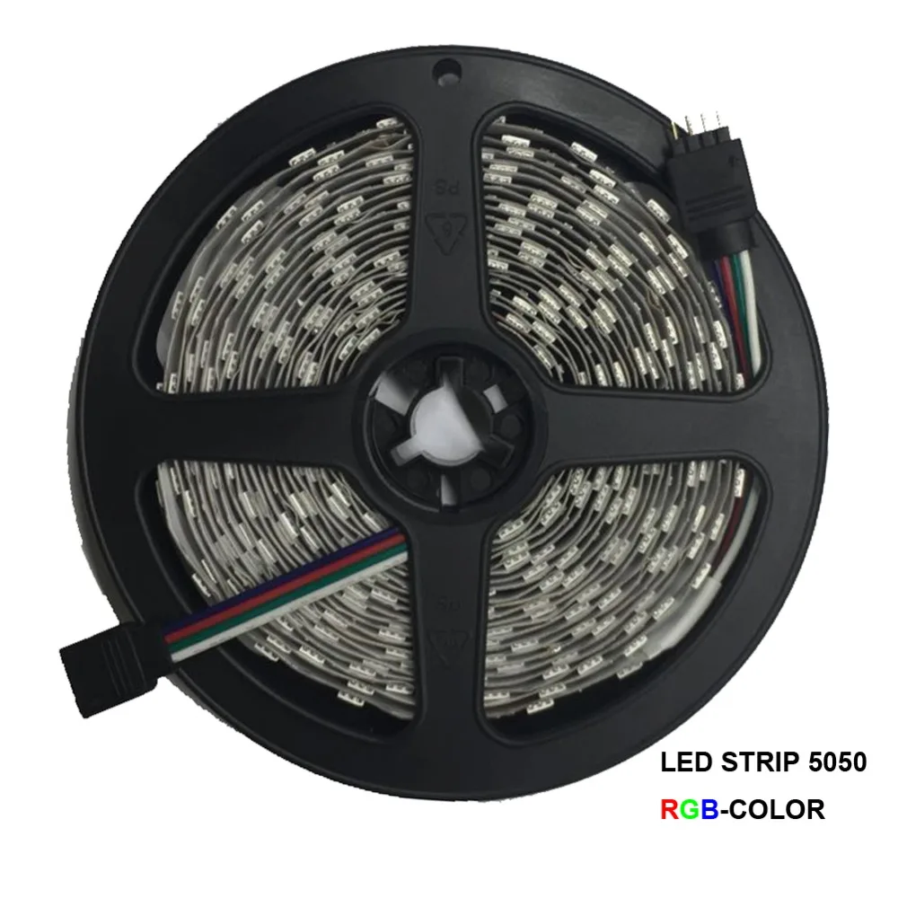 Светодиодная лента Одноцветный комплект RGB 5 м 10 5050 2835 + Питание 12 В контроллер