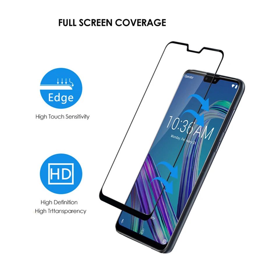 5D 6D 9D полное клеевое закаленное стекло для ASUS Zenfone MAX Pro M2 ZB631KL ZB633KL 6 26 ''полное