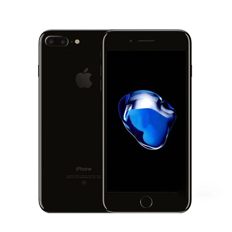 Б/у разблокированный Apple iPhone 7plus 5,5 дюймов 3 ГБ ОЗУ 32 ГБ/128 ГБ/256 Гб Двойная камера МП 4G LTE отпечаток пальца б/у телефон - Цвет: jet black
