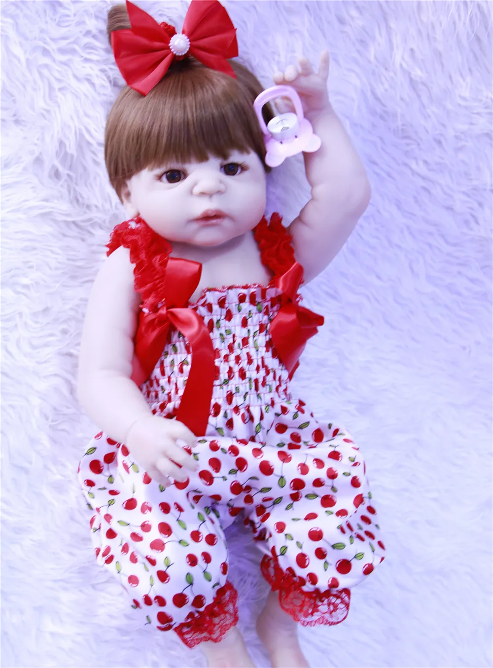 Bebe 55 см силиконовая кукла Reborn Baby 22 "игрушка для девочек новорожденная девочка