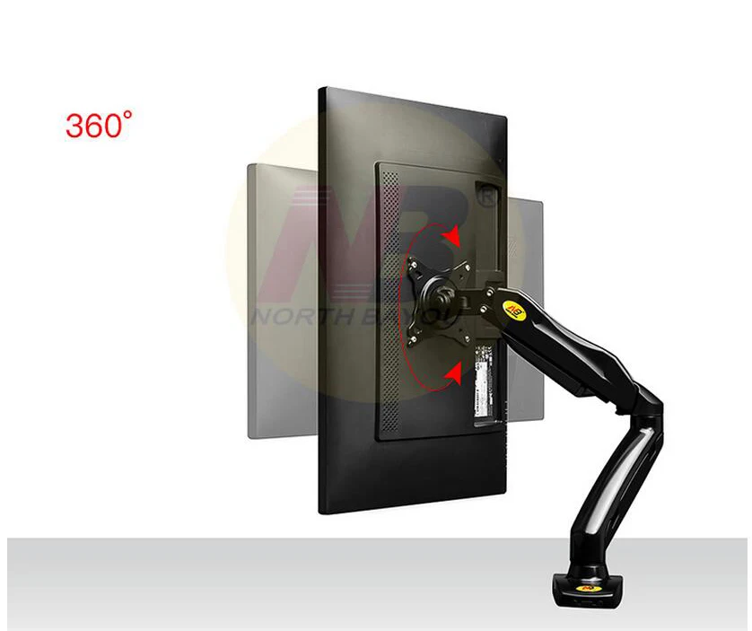 NB F80 Desktop17-2" ЖК-дисплей светодио дный монитор держатель весна газа руку полный движения ТВ крепления загрузку 2-6.5kgs черный