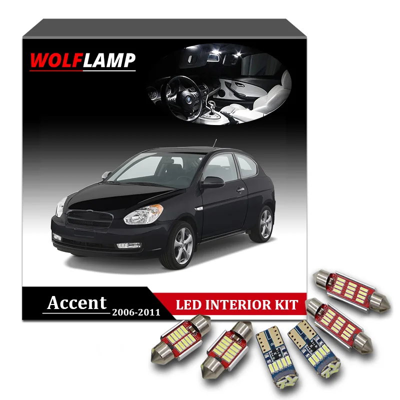 10 шт. автомобильные лампы для Hyundai Accent 2006 2011|Сигнальная лампа| |