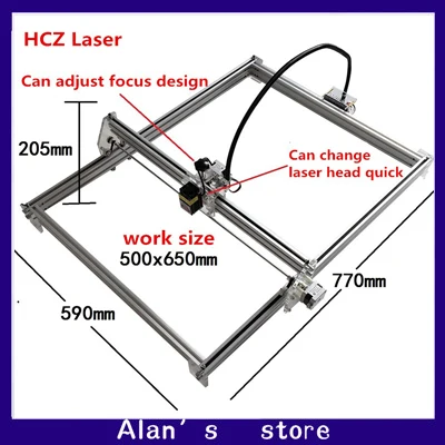 

Laser engraver 50*65cm large area big power laser metal engraving machine cnc laser cutting mini laser module marking machine