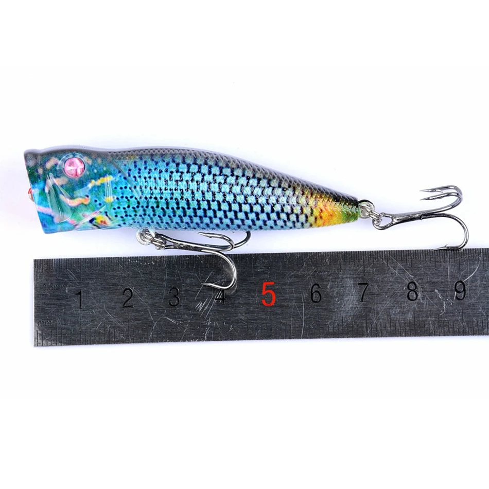 East Rain 7 см 10 4g окрашенные Topwater приманка для пресноводные морские рыболовные