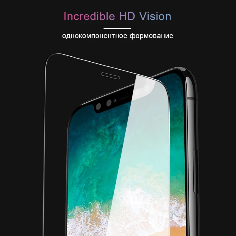 Один комплект 2.5D прозрачный для iphone x xr xs max протектор экрана Передняя и задняя