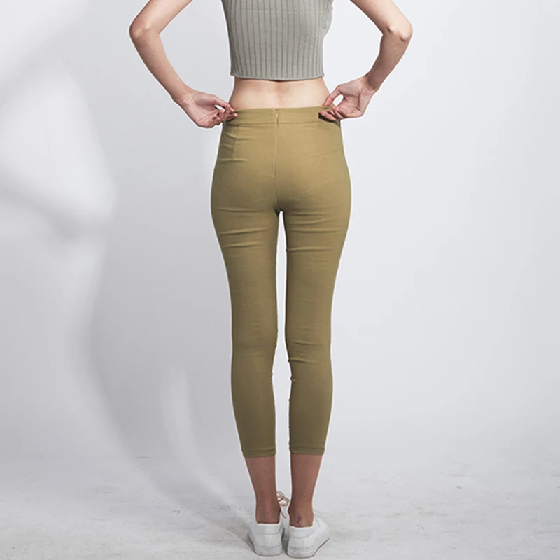 2020 Новое поступление модные сексуальные облегающие эластичные брюки с бантом