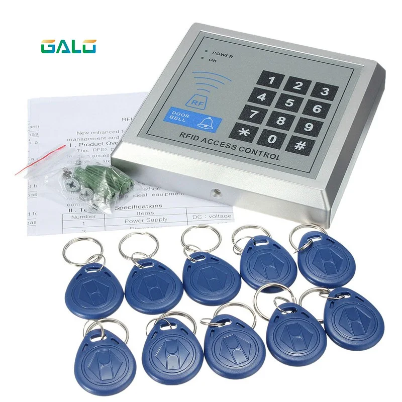 Гало Пароль безопасности клавиатуры 125 кГц RFID входная дверь с дистанционным