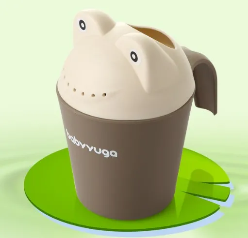 Coffee Милая мультяшная лягушка, шампунь, краску, чашка для купания ребенка, детская чашка для душа, Байлер, чашка для новорожденных, водная ложка, чашки для мытья - Цвет: Coffee