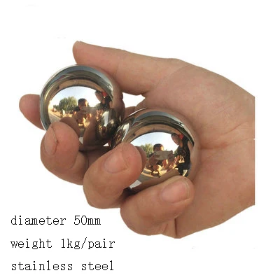 Stainlesssteel baoding мяч для фитнеса гандбол китайские мячи для здоровья для рук упражнения мячи для лечебной терапии 1 пара