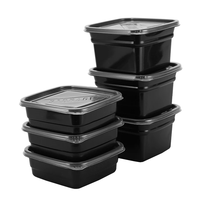 100 шт. американских прямоугольных круглых одноразовых ланч боксов коробка для