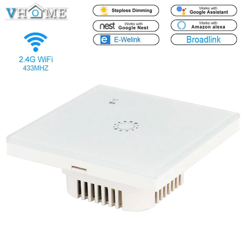 Отеля vhome пролегает Smart переключатель Wi-Fi ЕС Стандартный RF433mhz + Wifi Беспроводной
