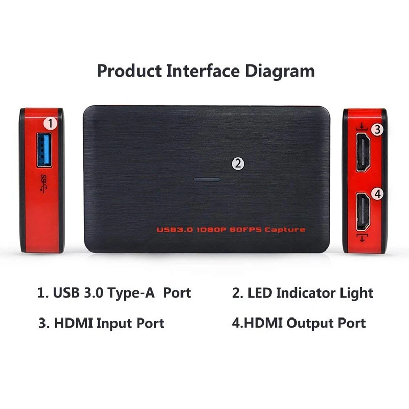 HDMI Игровая карта захвата USB 3 0 HD видео 1080P 60FPS устройство для записи в реальном