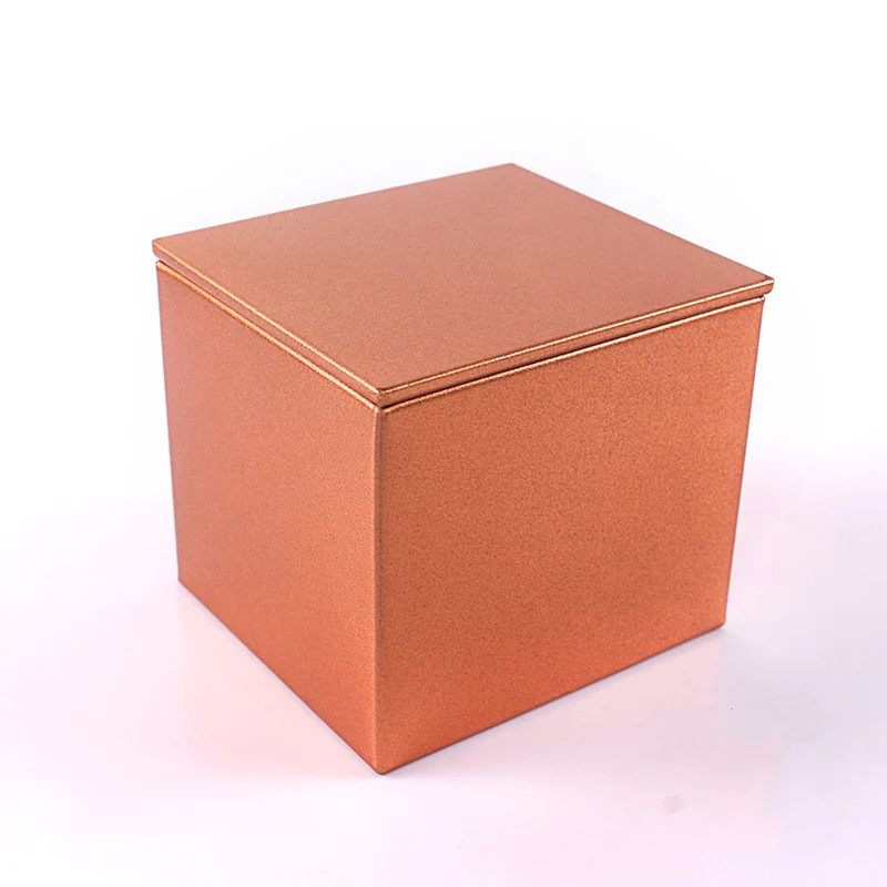 Gold 12pcs Metal Storage Box Tin Jar Square Scrub Tea Box Organizer Wedding Christmas Birthday Gift Boxes Small Things Container - Цвет: Gold