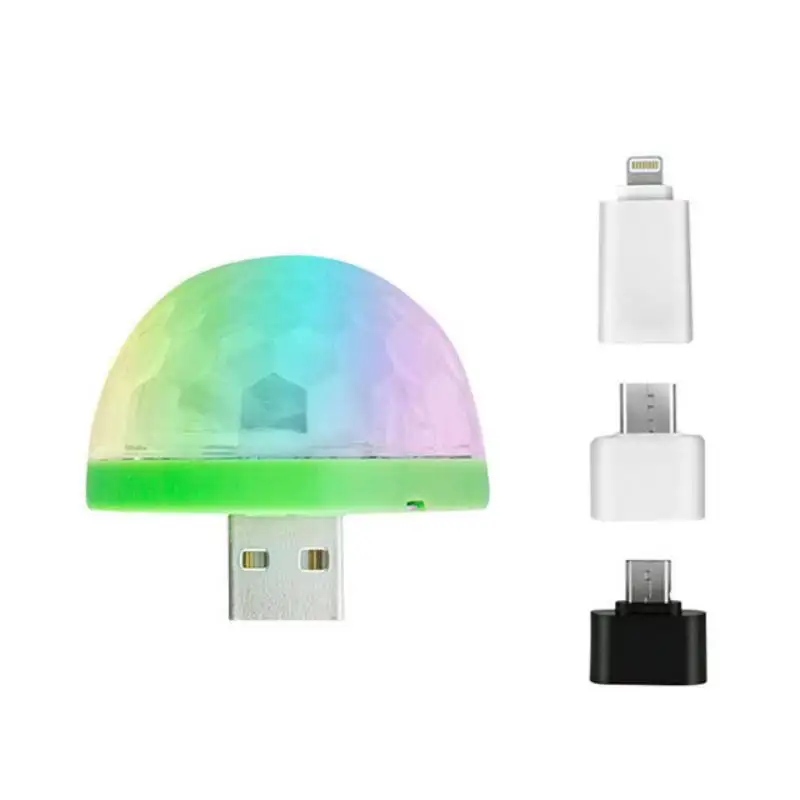 USB гаджеты лазерный светильник мини RGB светодиодный шар форма сценический эффект