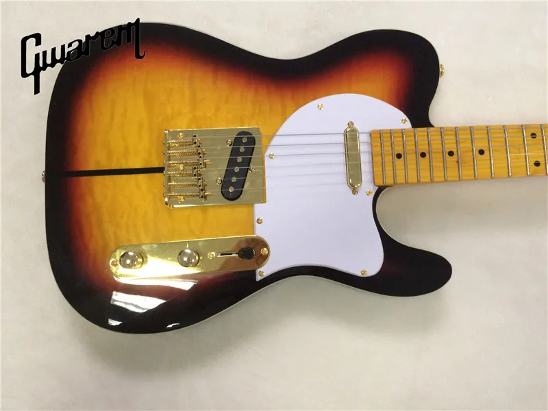 Электрогитара/гитара toff dog/гитара Gwarem luck star tele/sunburst color/гитара в Китае|tele guitar|electric
