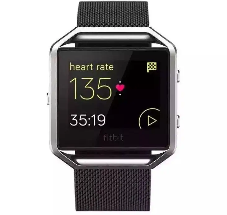 Браслет из нержавеющей стали ремешок для Fitbit Blaze band Milanese loop tracker умный фитнес