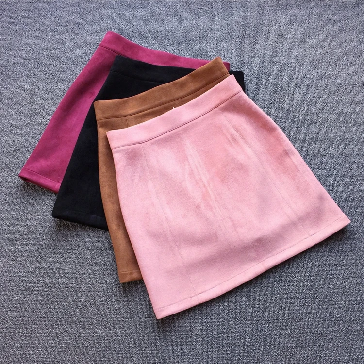 Новинка 2016 Корейская версия осенне зимняя юбка в стиле Хепберн трапециевидная