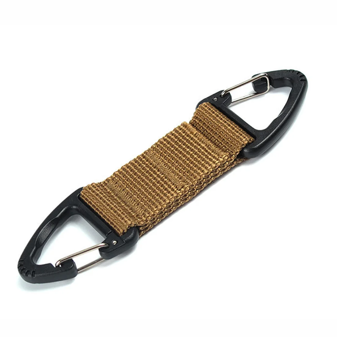 Outdoor nylon webbing backpack hanging buckle double point triangle multi-function carabiner outdoor men s trousers | Спорт и
