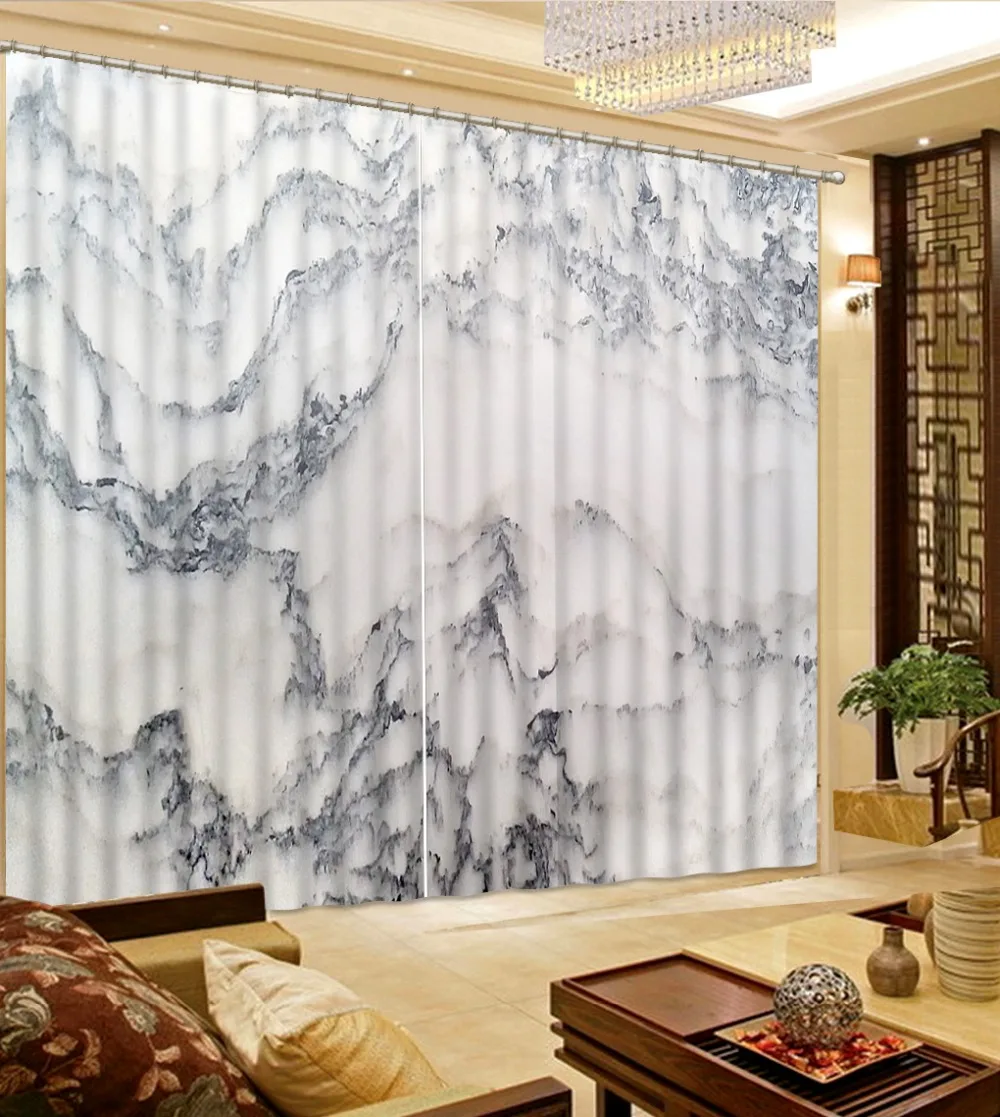 Занавески для гостиной спальни мраморные 3d стереоскопические занавески в
