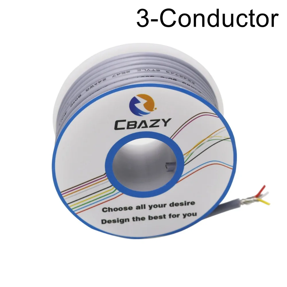 3C-Grey-6M-UL 2547 24 AWG многожильный контрольный кабель медный провод экранированный
