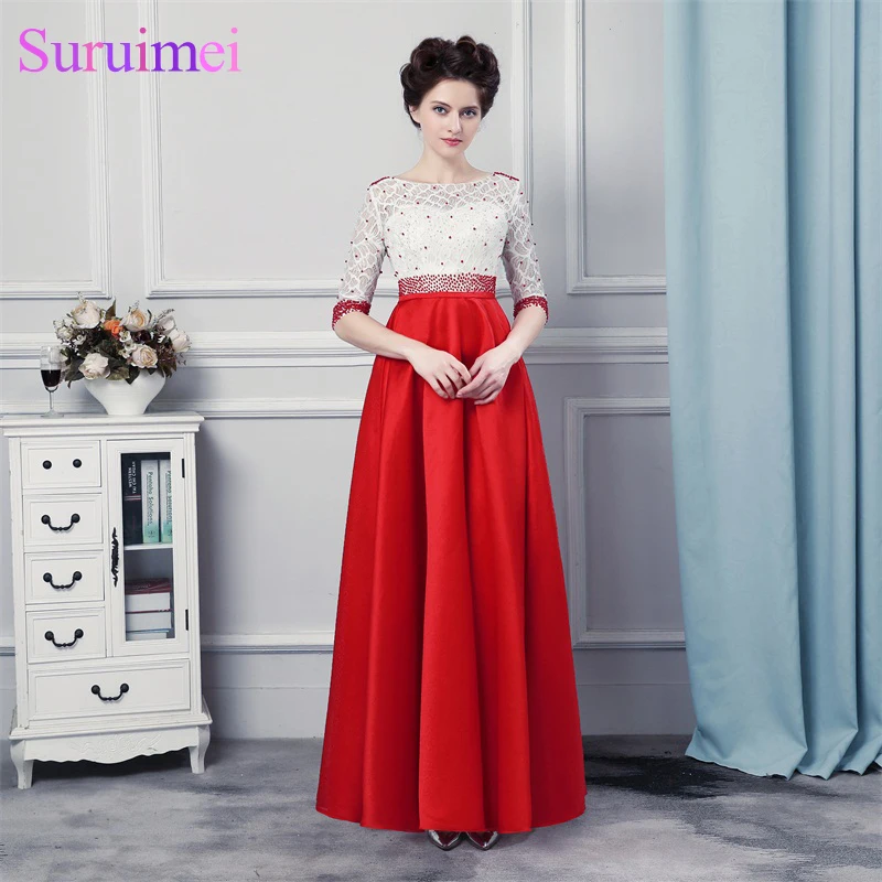 Высокое качество изготовление под заказ горячий красный половина рукава