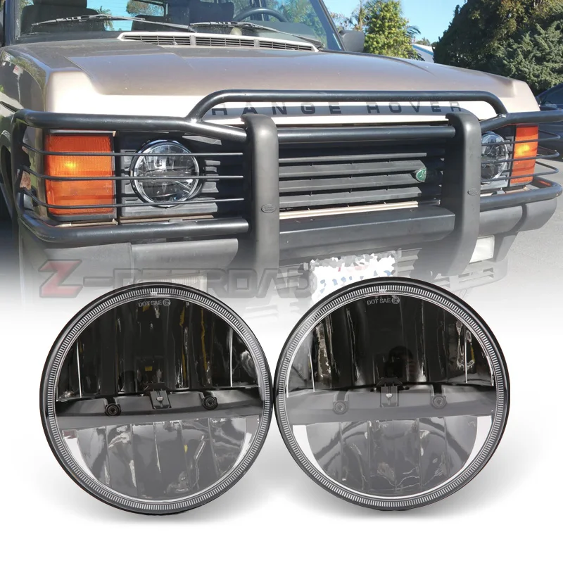 Фары светодиодные H4 с адаптером to H13 30 Вт IP67 7 дюймов для Land Rover Defender|headlight led h4|headlight