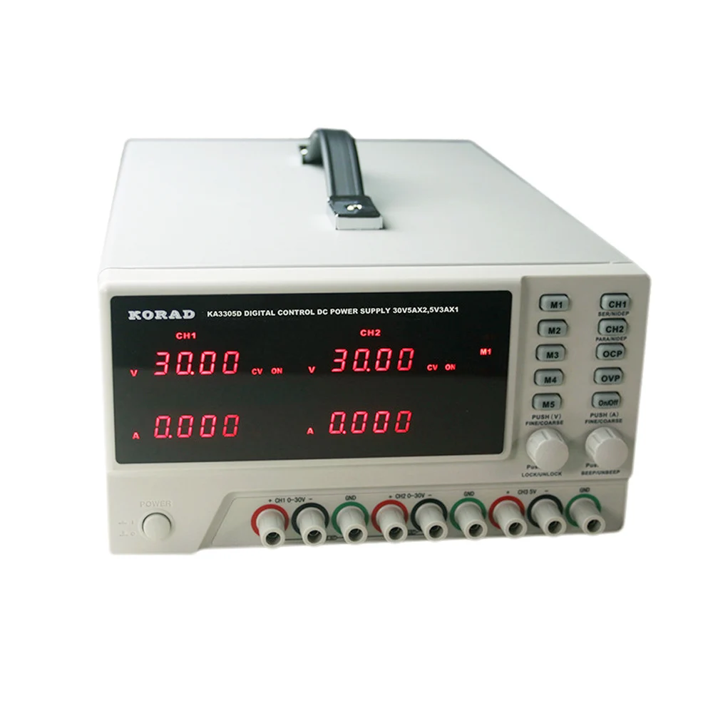 Трехканальный источник питания постоянного тока KA3305D Dual 0 30V5A Plus 5V3A высокоточный