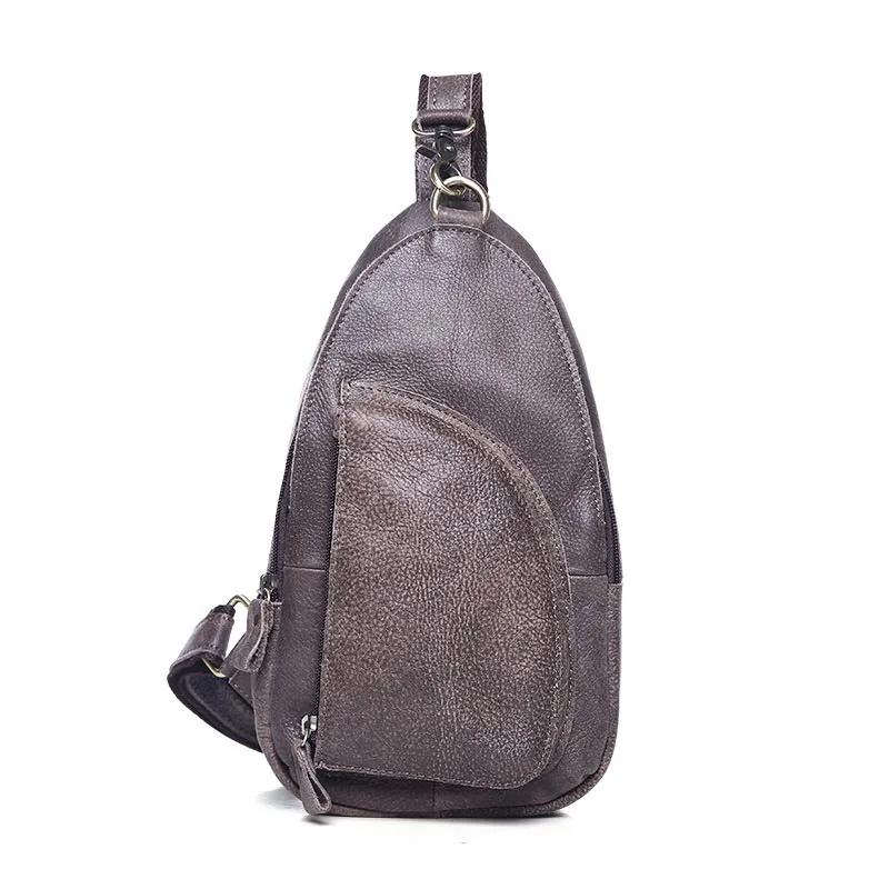 Известный бренд нагрудная сумка Мужская маленькая дорожная натуральная кожа