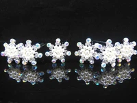 12pcslot snowflake crystal pearl hair pins fashion hair jewelry new wedding party bride woman hair clips free shipping